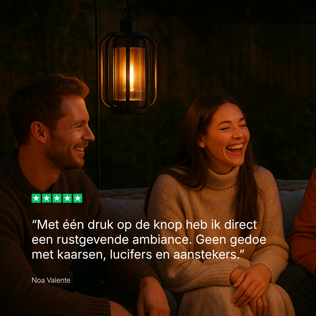 LumaFlame®| Draadloze sfeerhaard lamp